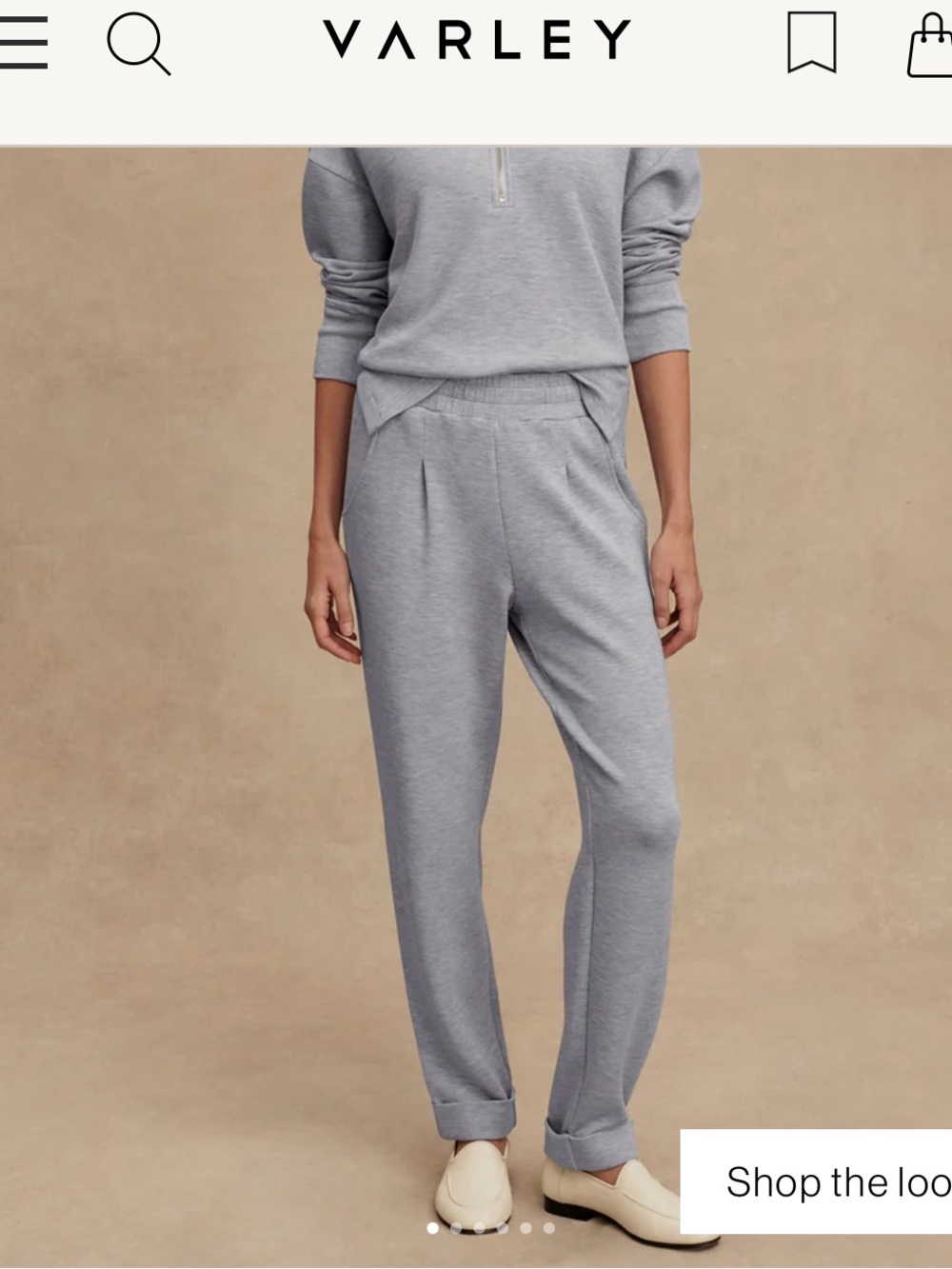 NWT VARLEY Double Soft Women's Light Blue Athletic Jogger Sweat Pants Large